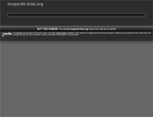 Tablet Screenshot of leopards-trial.org